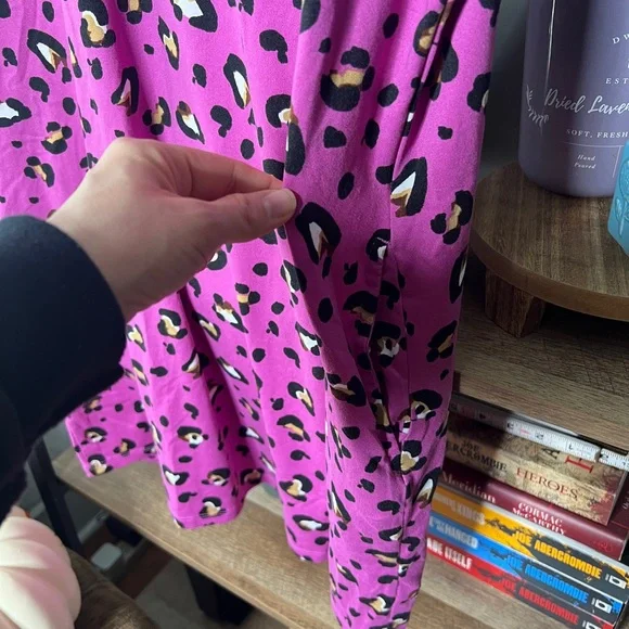 Pink Leopard Print Dress - Picture 3 of 5